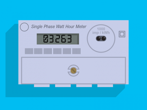 Digital single rate meter